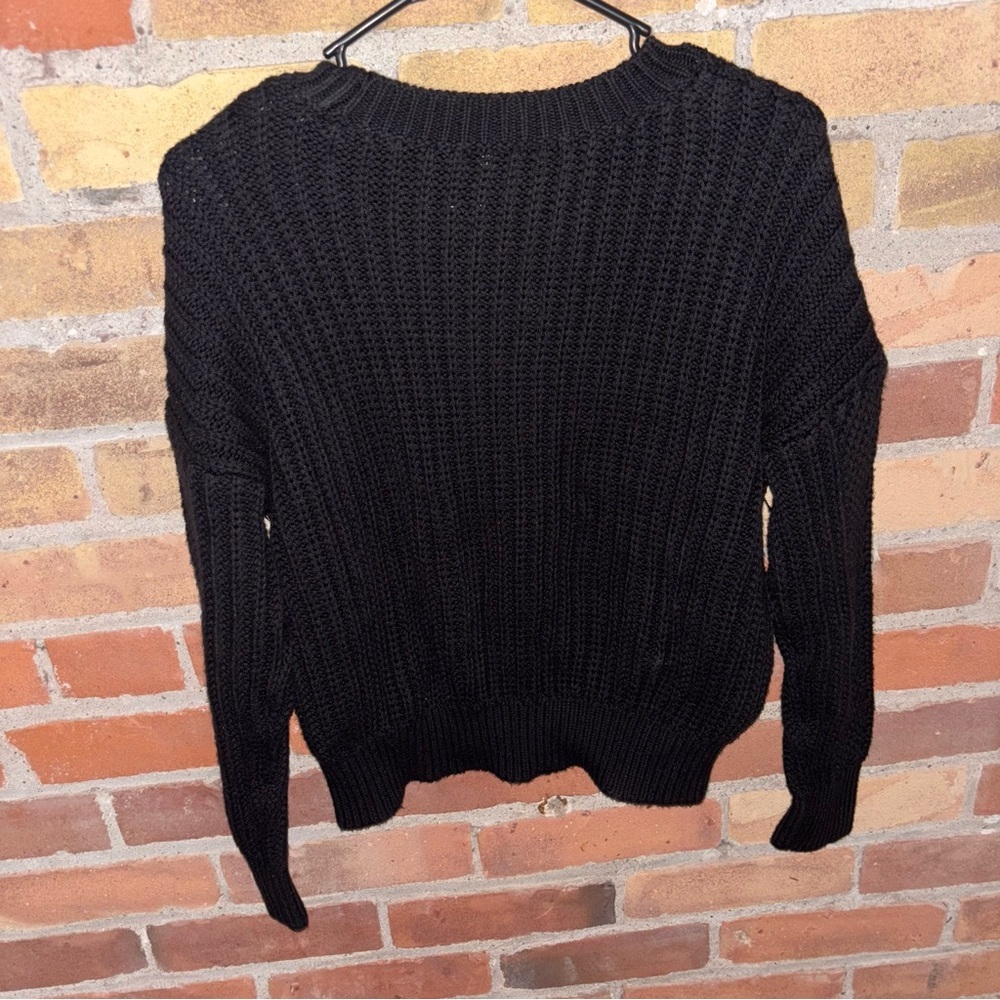 Ann Taylor Black Women's Crew Neck Sweater - Picture 5 of 5